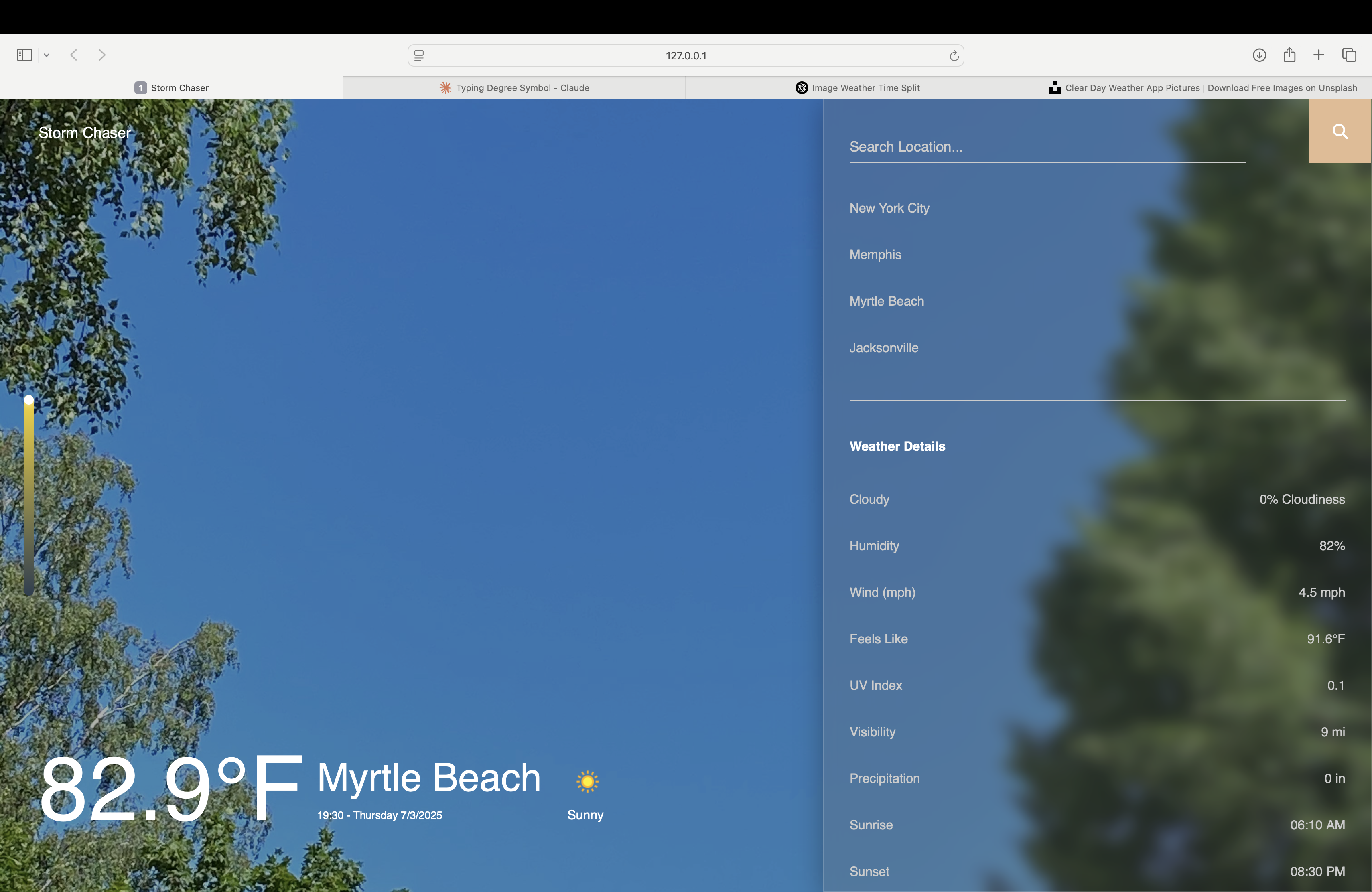 Real estate demo website screenshot
